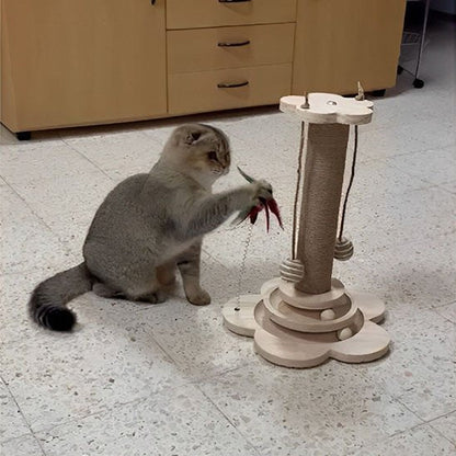 Arbre à chat en bois | Design Scandinave - Miaouland