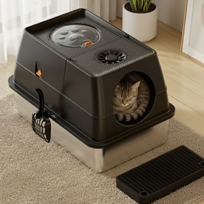 Bac à litière Chat | Anti - odeurs - Miaouland