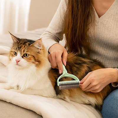 Brosse pour Chat | Auto - Nettoyante - Miaouland