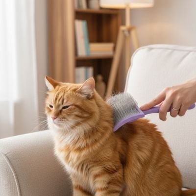 Brosse pour chat poil long | Anti - nœuds Premium - Miaouland