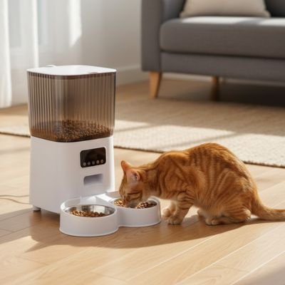Distributeur de croquettes pour chat | Programmable - Miaouland